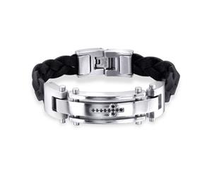 21 Cm Stainless Steel Men's Tag Bracelet