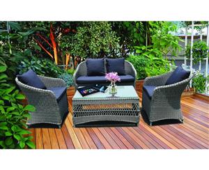 4 Seat Outdoor Balcony Coffee Table Sofa Set for Garden or Patio