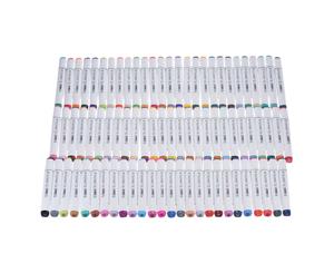 80 Colors Dual Twin Tip Marker Pens