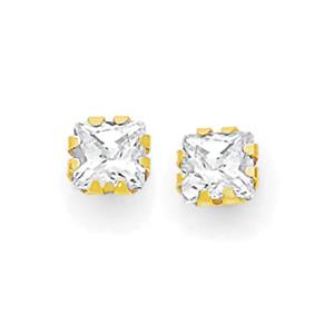 9ct Gold CZ Stud Earrings