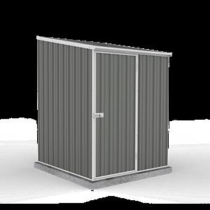 Absco Sheds 1.52 x 1.52 x 2.08m Space Saver Single Door Shed - Woodland Grey