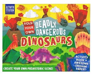 Activity Station Fold Your Own Deadly Dangerous Dinosaurs Activity Set