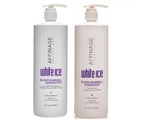 Affinage White Ice Blonde Shampoo Xtra & Conditioner 1000ml