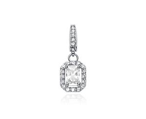 Affinity Elegance Baguette Charm with Cubic Zirconia - 16k Gold Plated