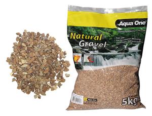 Aqua One Natural Gravel Layered Brown 5kg