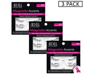 Ardell Magnetic Strip Lash - 003 Fake Eyelashes - No Adhesive Needed - 3 Pack