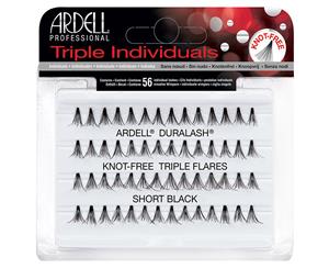 Ardell Triple Individuals False Fake Eye Lashes - Knot-Free (Short - Black)