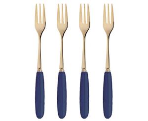 Ashdene Parisienne Cake Forks Set of 4 - Navy