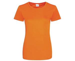 Awdis Just Cool Womens/Ladies Girlie Smooth T-Shirt (Orange Crush) - PC2963