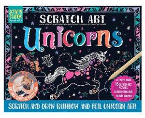 BMS Scratch Art Unicorns Activity Station