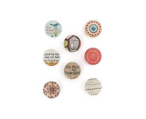 Basicgrey - Paper Cottage - Metal Flair Stickers