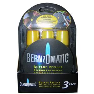 BernzOmatic 13.3ml Butane Refills - 3 Pack