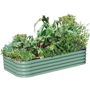 Birdies 2900 x 1500 x 400mm Mist Green 6 In 1 Raised Garden Bed