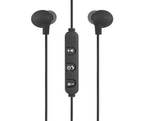 Buddee Bluetooth Wireless Earphones/Headphones Control/Mic for Smartphones/Black