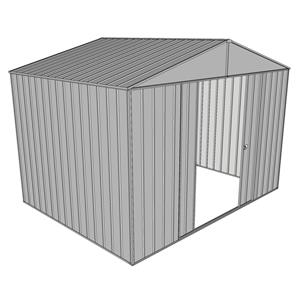 Build-a-Shed 3.0 x 2.3 x 2.3m Double Sliding Door Shed - Zinc