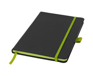 Bullet Colour Edge A5 Notebook (Pack Of 2) (Solid Black/Lime) - PF2559