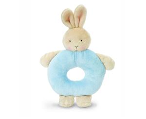 Bunnies By The Bay Bunny Ring Rattle - Blue