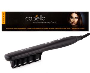 Cabello Hair Straightening Comb - Black