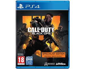 Call Of Duty Black Ops 4 Specialist Edition Game PS4