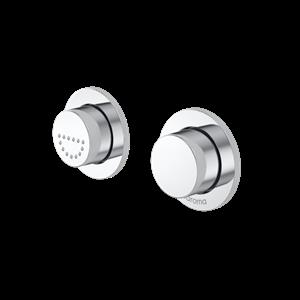 Caroma Chrome Invisi Series II Care Buttons