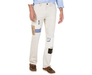 Club Room Mens Patchwork Casual Straight Leg Pants