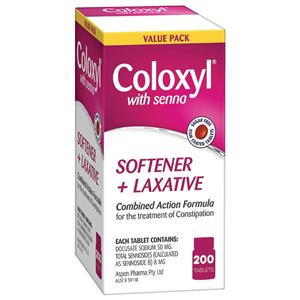 Coloxyl With Senna Tablets 200