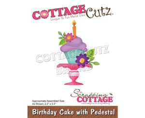 CottageCutz Dies - Birthday Cake with Pedestal 2.2 inchX3.3 inch