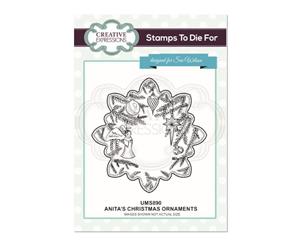 Creative Expressions - Anita's Ornaments Pre cut Stamp