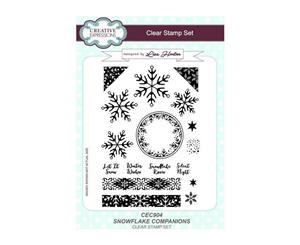 Creative Expressions - Clear Stamp Set - Snowflake Companions A5