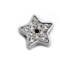 Crystal Star Collar Slide Charm