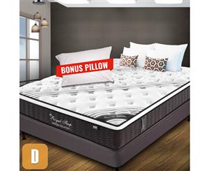 DOUBLE Mattress Bed Euro Top Pocket Spring Firm Foam 33CM *9 Zone *Bonus Pillow