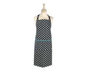 Dexam Polka Adult Apron Charcoal