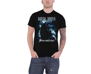 Dimmu Borgir T Shirt Stormblast Band Logo Official Mens - Black