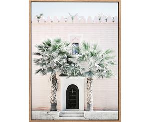 Door to Marrakesh canvas art print - 100x75 - Portrait - Timber Look Shadow Box Frame