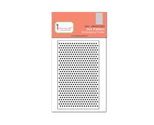 Dress My Craft Embossing Folder 3in x 4.75in Dot Pattern