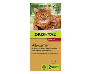 Drontal Ellipsoid Cat Kitten All Wormer 6kg - 2's - (D1026)