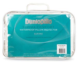 Dunlopillo Supima Comfort Waterproof Pillow Protector - White