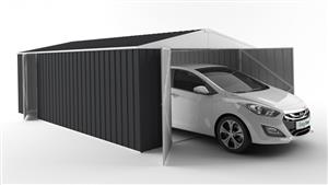 EasyShed 6038 Garage Shed - Iron Grey