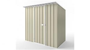 EasyShed S2315 Skillion Roof Garden Shed - Smooth Cream