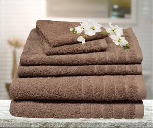 Egyptian Cotton Bath Towel 6 Pieces Combo Set Latte