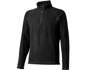 Elevate Mens Bowlen Quarter Zip Polyfleece (Solid Black) - PF1956