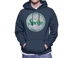 Enjoy Sprite Retro 90s Bottlecap Men's Hooded Sweatshirt - Navy Blue