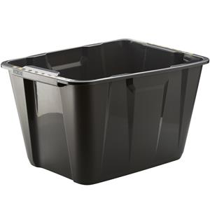 Ezy Storage 70L Black Bunker Heavy Duty Flexible Tub