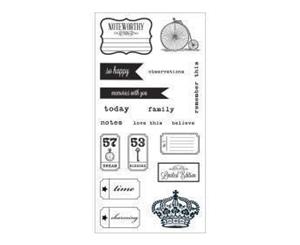 Fiskars Teresa Collins Cling Stamps 4&quotX8" Sentiments