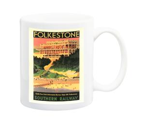 Folkestone 1929 Southern Railways Poster Mug - 11 Fluid Oz