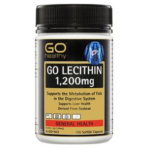 GO Healthy Lecithin 1200mg 100 Capsules