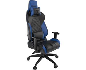 Gaming Chair RGB Light Ergonomic Comfort Adjustable Armrest/Backrest Gamdias E1L Black Blue