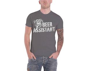 Gas Monkey Garage T Shirt Beer Assistant Gmg Logo Kustom Builds Official Mens - Red