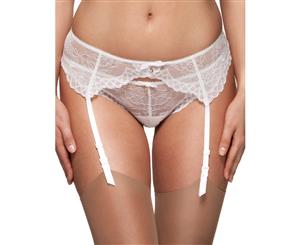 Gossard Superboost Lace White Suspender Belt 7712