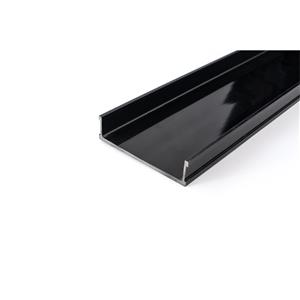 Grates 2 Go 2000mm Black Modular Shower Drain Base Channel